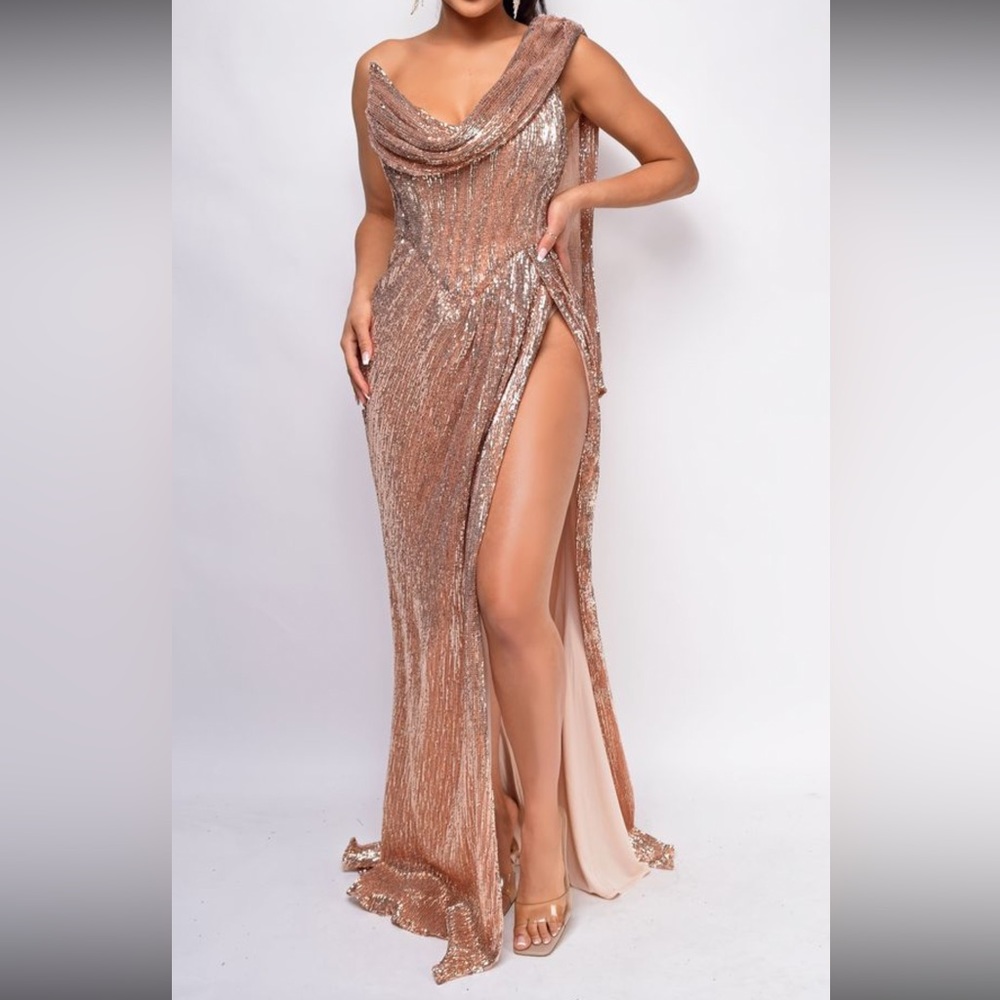 Beautiful rose gold dress